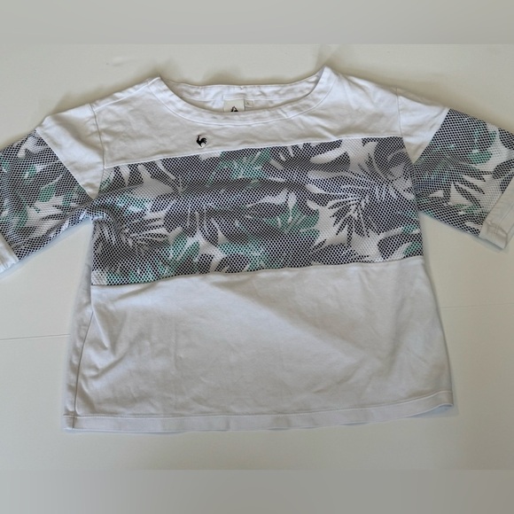 Le Coq Sportif  cropped shirt woman’s large - Picture 1 of 10